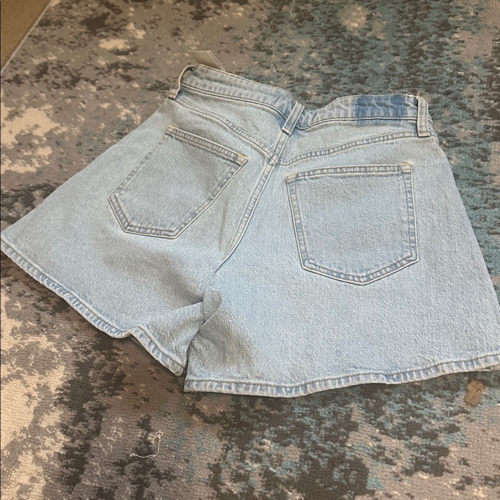 Abercrombie & Fitch Light Blue Jean Shorts - Dad Shorts - Curve Love - Picture 13 of 14